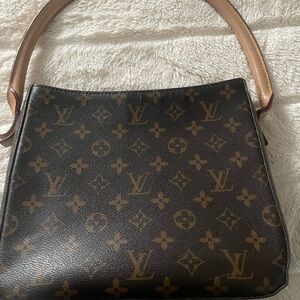 LV Black and Brown Monogram Shoulder Bag